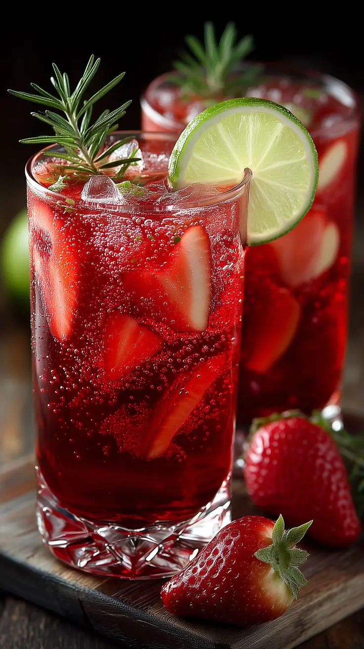 Strawberry fraiche juice